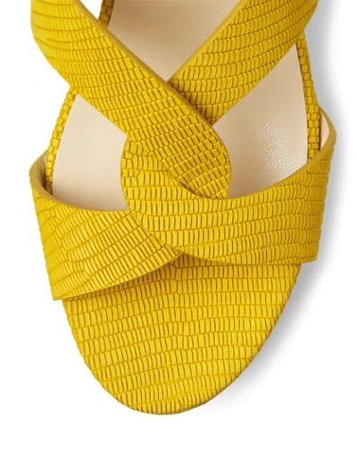 Shop Jimmy Choo Atia 75 Sandals In Yellow