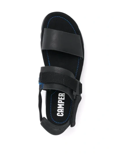 Shop Camper Oruga Up Platform Sandals In Black