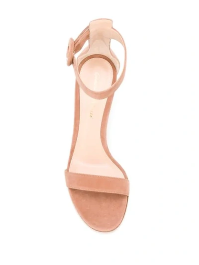 Shop Gianvito Rossi Mid Heel Sandals In Pink