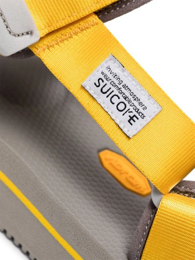 Shop Suicoke Depa-cab Strap Sandals In Yellow