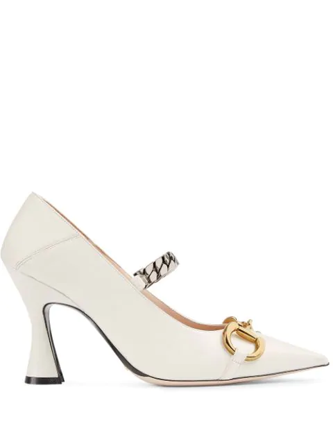 gucci pumps white