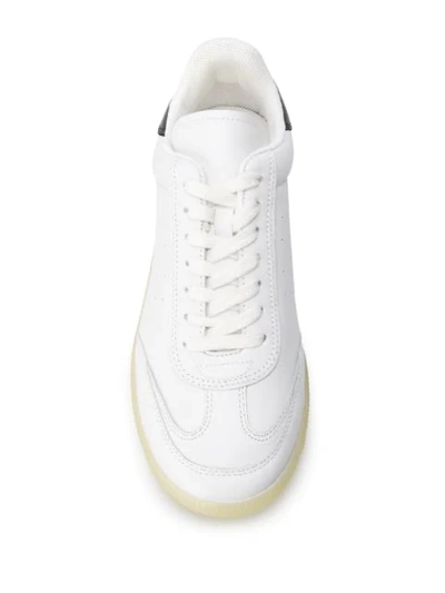 Shop Isabel Marant Bryvee Lace-up Sneakers In White