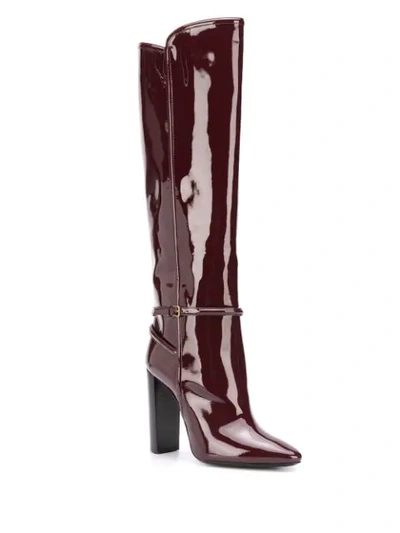 PATENT POINTED TOE BOOT