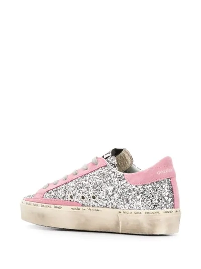 Shop Golden Goose Hi Star Low-top Sneakers In Silver