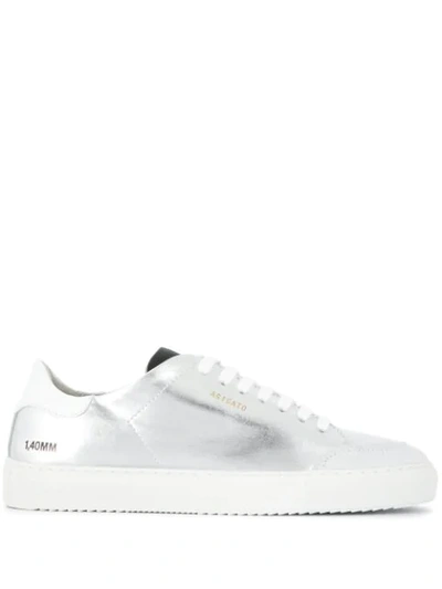 Shop Axel Arigato Low Lace-up Sneakers In Silver