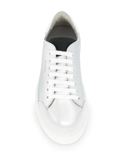 Shop Axel Arigato Low Lace-up Sneakers In Silver