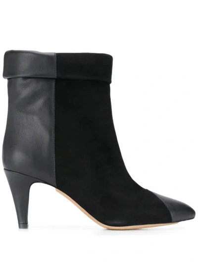 Shop Isabel Marant Delter Ankle Boots In Black