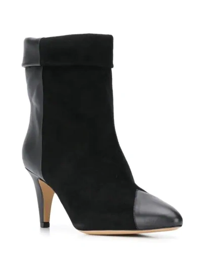 Shop Isabel Marant Delter Ankle Boots In Black