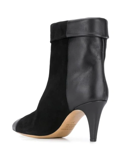 Shop Isabel Marant Delter Ankle Boots In Black