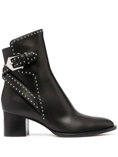 Shop Givenchy Elegant Mid-heel Ankle Boots In Black