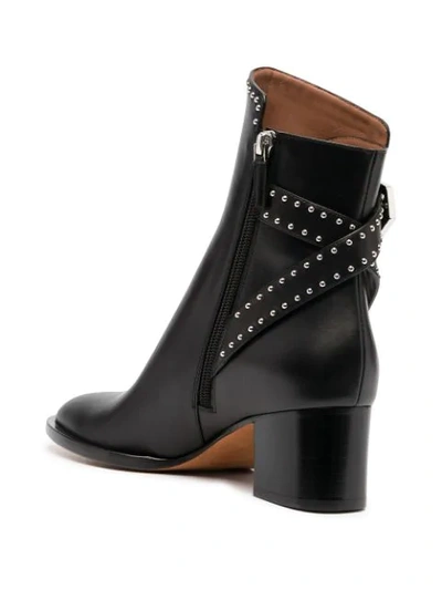 Shop Givenchy Elegant Mid-heel Ankle Boots In Black