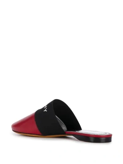 Shop Givenchy Paris Logo-band Mules In Red