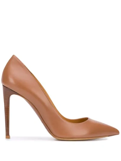 Shop Ralph Lauren Celia High-heel Pumps In Brown