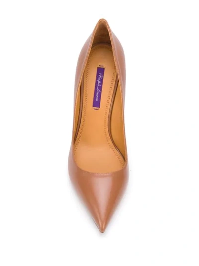 Shop Ralph Lauren Celia High-heel Pumps In Brown