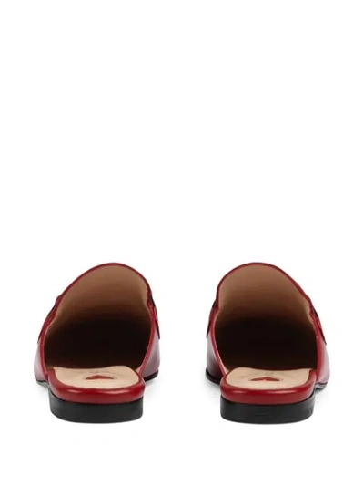 Shop Gucci Princetown Slippers In Red