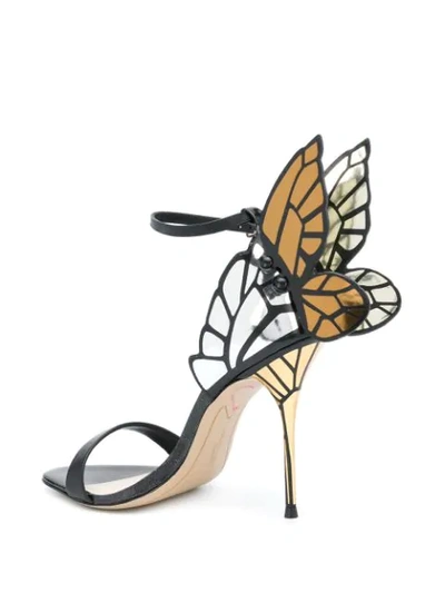 Shop Sophia Webster Faw Butterfly Sandals In Black