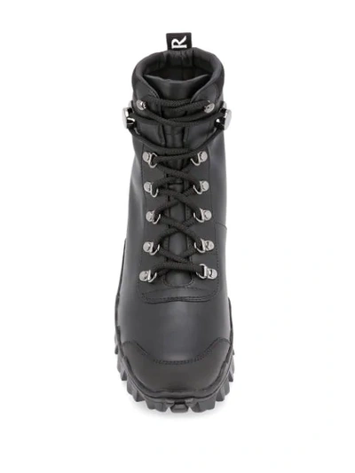 Shop Moncler Classic Hiking Boots In Black