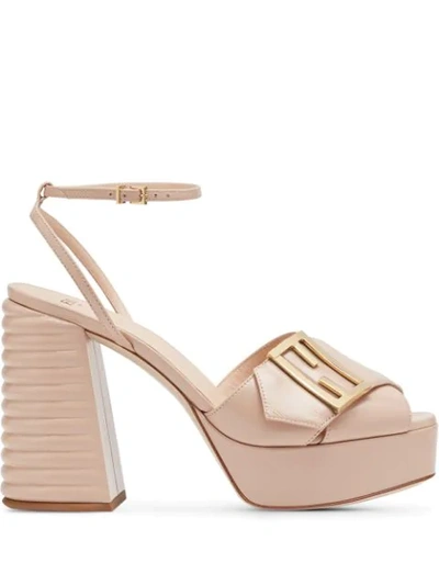 Shop Fendi Promenade Buckle-strap Sandals In Pink