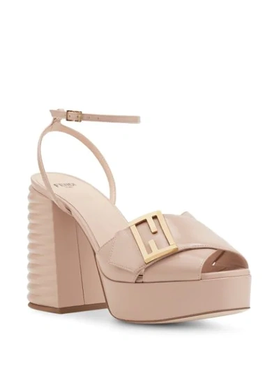 Shop Fendi Promenade Buckle-strap Sandals In Pink