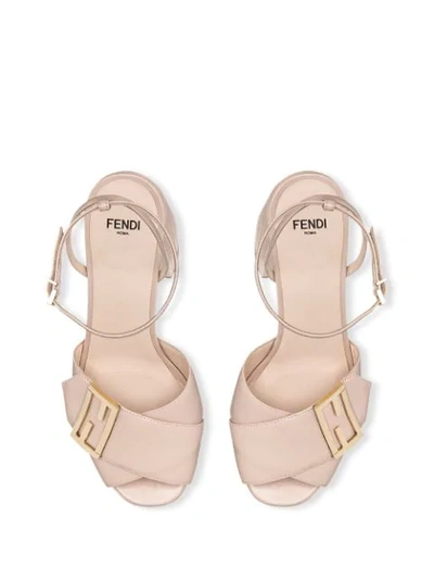 Shop Fendi Promenade Buckle-strap Sandals In Pink