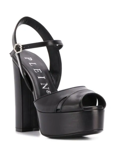 Shop Philipp Plein Platform High Heel Sandals In Black