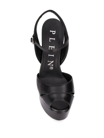 Shop Philipp Plein Platform High Heel Sandals In Black