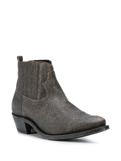 Shop Golden Goose Crosby Sparkle-effect Ankle Boots In Black