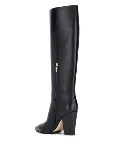 Shop Sergio Rossi Sergio Knee High Boots In Black