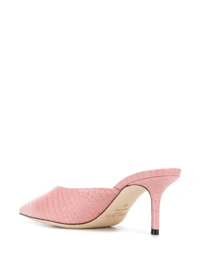 Shop Jimmy Choo Rav 65mm Mules In Pink