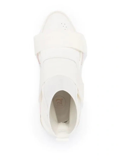Shop Balmain B-bold High-top Sneakers In White