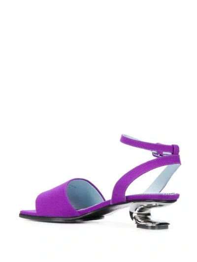 Shop Nicole Saldaã±a Amanda Sandals In Purple