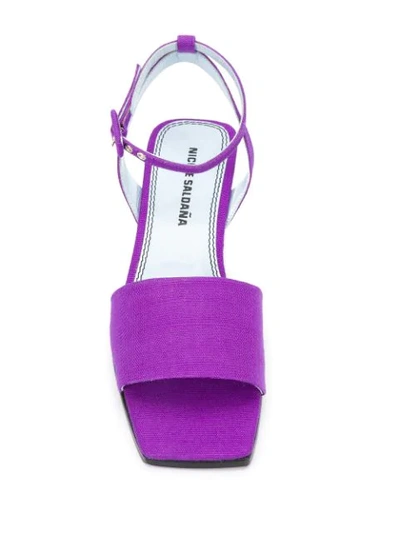 Shop Nicole Saldaã±a Amanda Sandals In Purple