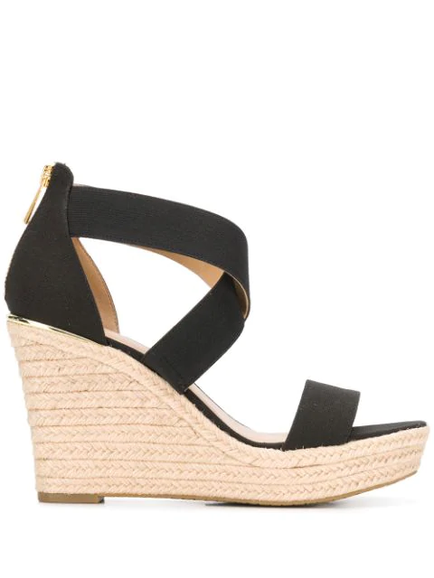 michael kors black sandals sale