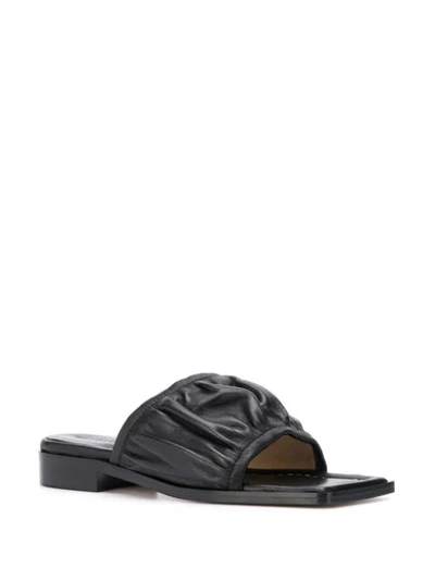 Shop Wandler Mila Flat Sandals In Black