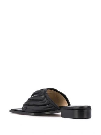 Shop Wandler Mila Flat Sandals In Black