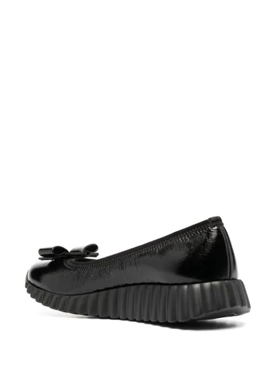 Shop Ferragamo Vara Bow Slip-on Shoes In Black
