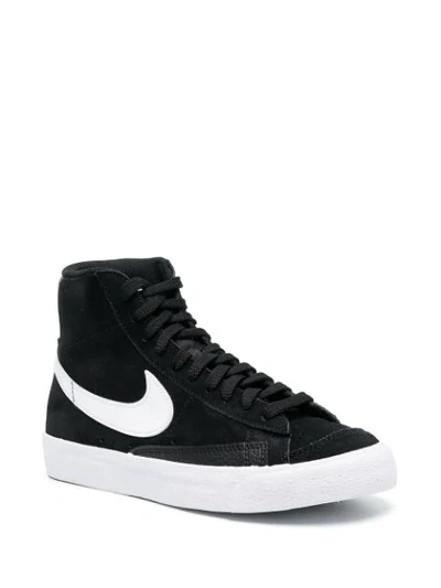 Shop Nike Blazer Mid'77 Suede High-top Sneakers In Black