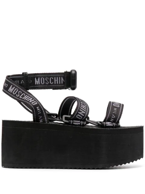 moschino platform sandals