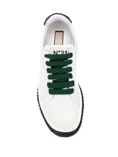 Shop N°21 Bonnie Platform Sneakers In White