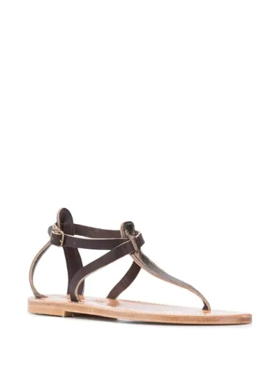 Shop Kjacques Open-toe Sandals In Brown