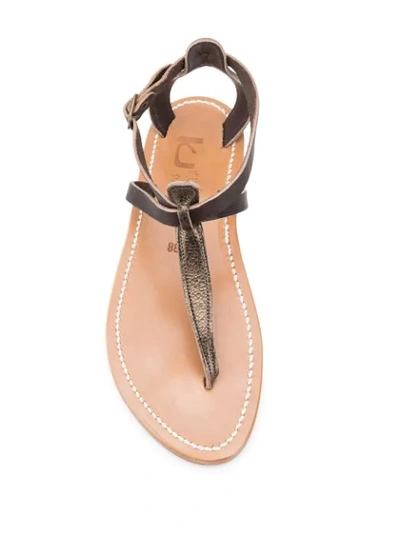 Shop Kjacques Open-toe Sandals In Brown