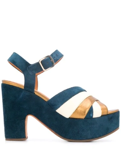 Shop Chie Mihara Yisca Platform Sandals In Blue