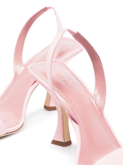 Shop By Far Lotta 85mm Leather Sandals In Pink
