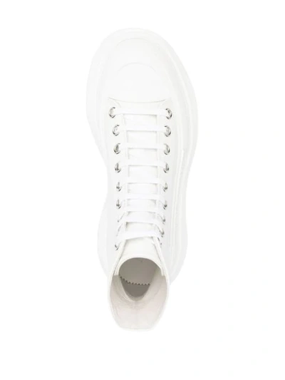 Shop Alexander Mcqueen Chunky-sole Ankle Boots In White
