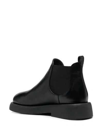 Shop Marsèll Elasticated Panel Platform Sole Ankle Boots In Black
