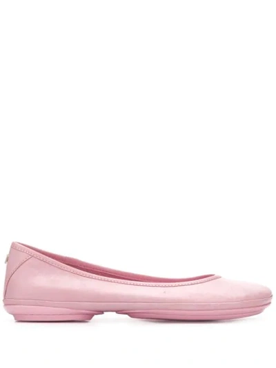 Shop Camper Nina Ballerina Shoes In Pink