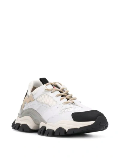 Shop Moncler Leave No Trace Sneakers In White