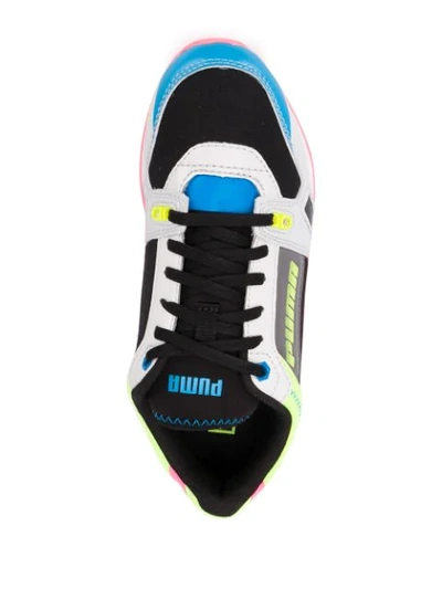 Shop Puma Mile Rider Sunny Getaway Sneakers In Black