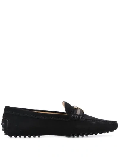 Shop Tod's Gommino Driving Shoes In Black