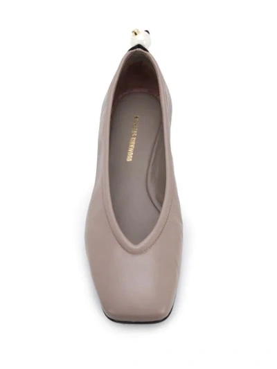 Shop Nicholas Kirkwood Delfi Ballerina Shoes In Brown